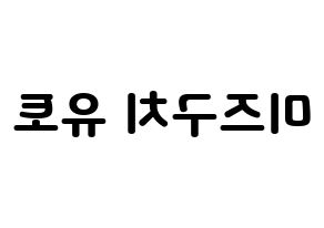 KPOP ONF(온앤오프、オンエンオフ) 유 (ユー) 応援ボード・うちわ　韓国語/ハングル文字型紙 左右反転