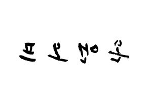 KPOP歌手 ONF(온앤오프、オンエンオフ) 応援ボード型紙、うちわ型紙　韓国語/ハングル文字 左右反転