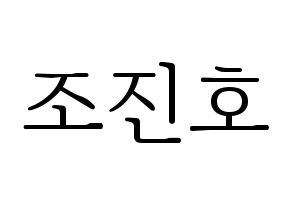 KPOP PENTAGON(펜타곤、ペンタゴン) 진호 (ジノ) 応援ボード・うちわ　韓国語/ハングル文字型紙 通常