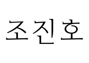 KPOP PENTAGON(펜타곤、ペンタゴン) 진호 (ジノ) 応援ボード・うちわ　韓国語/ハングル文字型紙 通常