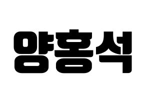 KPOP PENTAGON(펜타곤、ペンタゴン) 홍석 (ホンソク) コンサート用　応援ボード・うちわ　韓国語/ハングル文字型紙 通常