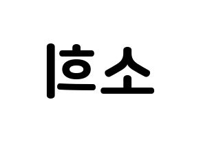 KPOP RCPC(로켓펀치、ロケットパンチ) 소희 (キム・ソヒ, ソヒ) k-pop アイドル名前　ボード 言葉 左右反転