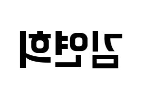 KPOP RCPC(로켓펀치、ロケットパンチ) 연희 (ヨ二) k-pop アイドル名前 ファンサボード 型紙 左右反転