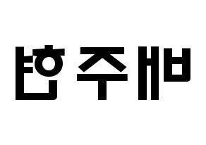 KPOP Red Velvet(레드벨벳、レッド・ベルベット) 아이린 (ペ・ジュヒョン, アイリーン) 応援ボード、うちわ無料型紙、応援グッズ 左右反転