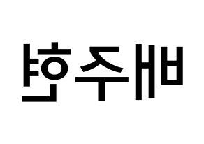 KPOP Red Velvet(레드벨벳、レッド・ベルベット) 아이린 (ペ・ジュヒョン, アイリーン) 無料サイン会用、イベント会用応援ボード型紙 左右反転
