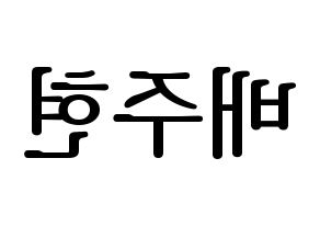 KPOP Red Velvet(레드벨벳、レッド・ベルベット) 아이린 (アイリーン) プリント用応援ボード型紙、うちわ型紙　韓国語/ハングル文字型紙 左右反転