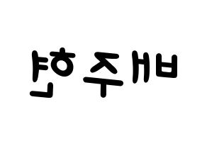 KPOP Red Velvet(레드벨벳、レッド・ベルベット) 아이린 (アイリーン) 名前 応援ボード 作り方 左右反転