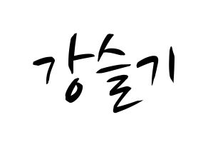 KPOP Red Velvet(레드벨벳、レッド・ベルベット) 슬기 (スルギ) k-pop 応援ボード メッセージ 型紙 通常