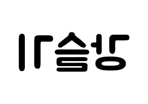 KPOP Red Velvet(레드벨벳、レッド・ベルベット) 슬기 (カン・スルギ, スルギ) 応援ボード、うちわ無料型紙、応援グッズ 左右反転