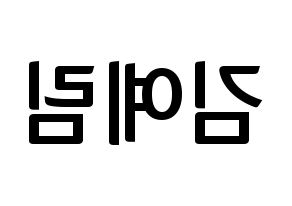 KPOP Red Velvet(레드벨벳、レッド・ベルベット) 예리 (イェリ) k-pop アイドル名前 ファンサボード 型紙 左右反転