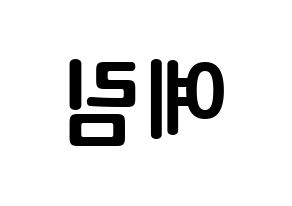 KPOP Red Velvet(레드벨벳、レッド・ベルベット) 예리 (キム・イェリム, イェリ) k-pop アイドル名前　ボード 言葉 左右反転