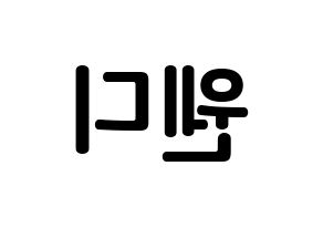 KPOP Red Velvet(레드벨벳、レッド・ベルベット) 웬디 (ソン・スンワン, ウェンディ) k-pop アイドル名前　ボード 言葉 左右反転