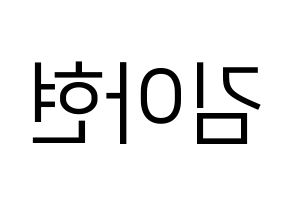 KPOP S.I.S(에스아이에스、エスアイエス) 달 (ダル) プリント用応援ボード型紙、うちわ型紙　韓国語/ハングル文字型紙 左右反転
