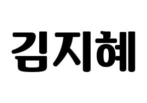 KPOP S.I.S(에스아이에스、エスアイエス) 지해 (ジヘ) コンサート用　応援ボード・うちわ　韓国語/ハングル文字型紙 通常