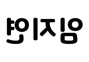 KPOP SATURDAY(새러데이、サタデー) 유키 (ユキ) 応援ボード・うちわ　韓国語/ハングル文字型紙 左右反転