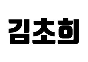 KPOP SATURDAY(새러데이、サタデー) 초희 (チョヒ) コンサート用　応援ボード・うちわ　韓国語/ハングル文字型紙 通常