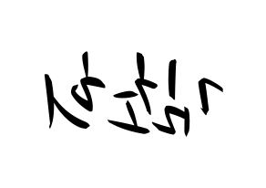 KPOP SATURDAY(새러데이、サタデー) 초희 (チョヒ) k-pop 応援ボード メッセージ 型紙 左右反転
