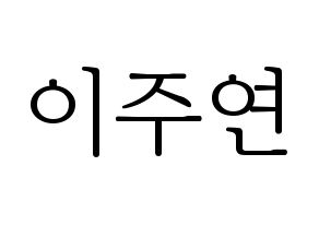 KPOP SATURDAY(새러데이、サタデー) 주연 (ジュヨン) 応援ボード・うちわ　韓国語/ハングル文字型紙 通常