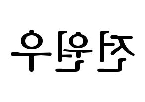 KPOP SEVENTEEN(세븐틴、セブンティーン) 원우 (ウォヌ) プリント用応援ボード型紙、うちわ型紙　韓国語/ハングル文字型紙 左右反転
