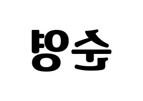 KPOP SEVENTEEN(세븐틴、セブンティーン) 호시 (ホシ) コンサート用　応援ボード・うちわ　韓国語/ハングル文字型紙 左右反転