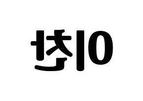 KPOP SEVENTEEN(세븐틴、セブンティーン) 디노 (ディノ) コンサート用　応援ボード・うちわ　韓国語/ハングル文字型紙 左右反転