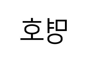 KPOP SEVENTEEN(세븐틴、セブンティーン) 디에잇 (ディエイト) プリント用応援ボード型紙、うちわ型紙　韓国語/ハングル文字型紙 左右反転
