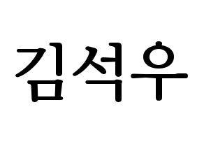 KPOP SF9(에스에프나인、エスエフナイン) 로운 (ロウン) プリント用応援ボード型紙、うちわ型紙　韓国語/ハングル文字型紙 通常