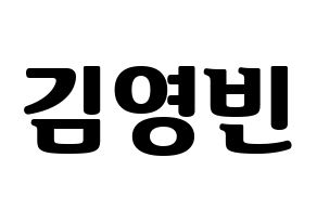KPOP SF9(에스에프나인、エスエフナイン) 영빈 (ヨンビン) コンサート用　応援ボード・うちわ　韓国語/ハングル文字型紙 通常