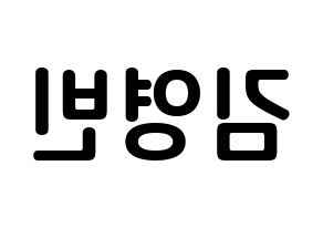 KPOP SF9(에스에프나인、エスエフナイン) 영빈 (キム・ヨンビン, ヨンビン) k-pop アイドル名前　ボード 言葉 左右反転
