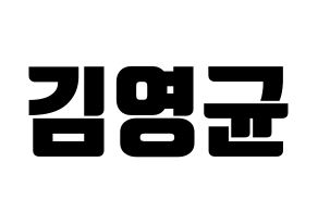 KPOP SF9(에스에프나인、エスエフナイン) 휘영 (フィヨン) コンサート用　応援ボード・うちわ　韓国語/ハングル文字型紙 通常