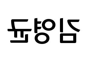 KPOP SF9(에스에프나인、エスエフナイン) 휘영 (フィヨン) k-pop アイドル名前 ファンサボード 型紙 左右反転