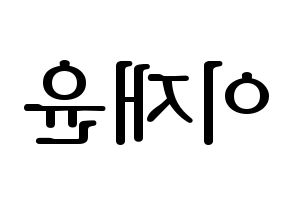 KPOP SF9(에스에프나인、エスエフナイン) 재윤 (ジェユン) プリント用応援ボード型紙、うちわ型紙　韓国語/ハングル文字型紙 左右反転