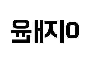 KPOP SF9(에스에프나인、エスエフナイン) 재윤 (ジェユン) k-pop アイドル名前 ファンサボード 型紙 左右反転
