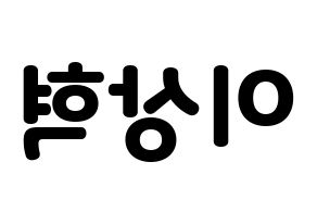 KPOP SF9(에스에프나인、エスエフナイン) 다원 (ダウォン) 応援ボード・うちわ　韓国語/ハングル文字型紙 左右反転