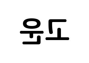 KPOP SHA SHA(샤샤、シャシャ) 고운 (チョン・コウン, コウン) k-pop アイドル名前　ボード 言葉 左右反転