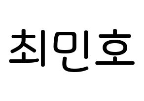 KPOP SHINee(샤이니、シャイニー) 민호 (チェ・ミンホ, ミンホ) 無料サイン会用、イベント会用応援ボード型紙 通常