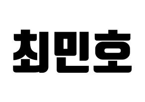KPOP SHINee(샤이니、シャイニー) 민호 (ミンホ) コンサート用　応援ボード・うちわ　韓国語/ハングル文字型紙 通常