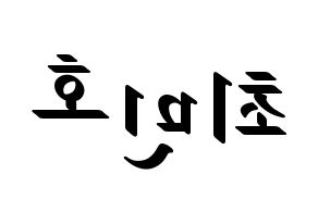 KPOP SHINee(샤이니、シャイニー) 민호 (ミンホ) 応援ボード ハングル 型紙  左右反転