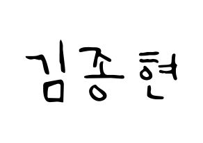 KPOP SHINee(샤이니、シャイニー) 종현 (ジョンヒョン) 応援ボード ハングル 型紙  通常