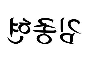 KPOP SHINee(샤이니、シャイニー) 종현 (ジョンヒョン) k-pop 応援ボード メッセージ 型紙 左右反転