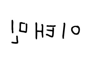 KPOP SHINee(샤이니、シャイニー) 태민 (テミン) k-pop 応援ボード メッセージ 型紙 左右反転