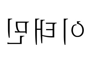 KPOP SHINee(샤이니、シャイニー) 태민 (テミン) 応援ボード・うちわ　韓国語/ハングル文字型紙 左右反転