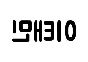 KPOP SHINee(샤이니、シャイニー) 태민 (イ・テミン, テミン) 応援ボード、うちわ無料型紙、応援グッズ 左右反転