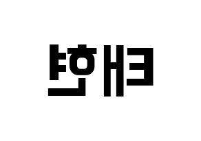KPOP South Club(사우스클럽、サウスクラブ) 남태현 (ナム・テヒョン) k-pop アイドル名前 ファンサボード 型紙 左右反転