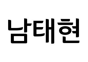 KPOP South Club(사우스클럽、サウスクラブ) 남태현 (ナム・テヒョン) k-pop アイドル名前 ファンサボード 型紙 通常