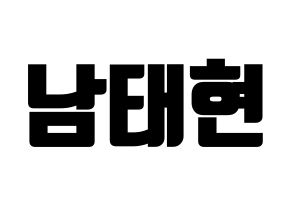 KPOP South Club(사우스클럽、サウスクラブ) 남태현 (ナム・テヒョン) コンサート用　応援ボード・うちわ　韓国語/ハングル文字型紙 通常