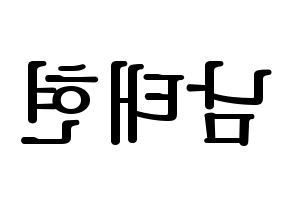 KPOP South Club(사우스클럽、サウスクラブ) 남태현 (ナム・テヒョン) プリント用応援ボード型紙、うちわ型紙　韓国語/ハングル文字型紙 左右反転