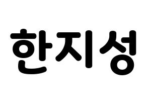 KPOP Stray Kids(스트레이 키즈、ストレイキッズ) 한 (ハン) 応援ボード・うちわ　韓国語/ハングル文字型紙 通常