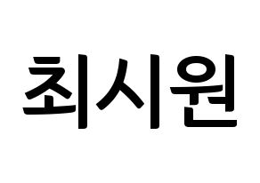 KPOP Super Junior-M(슈퍼주니어-M、スーパージュニア-M) 시원 (シウォン) k-pop アイドル名前 ファンサボード 型紙 通常