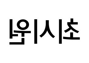 KPOP Super Junior-M(슈퍼주니어-M、スーパージュニア-M) 시원 (チェ・シウォン, シウォン) 無料サイン会用、イベント会用応援ボード型紙 左右反転